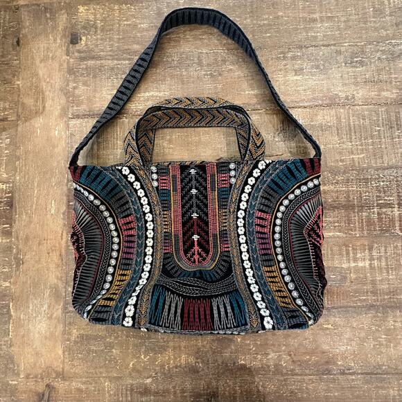 Johnny Was Gaia Velveteen Tote Bag - Picture 9 of 12